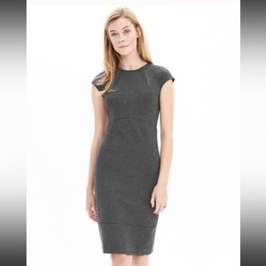 Banana Republic - grey ponte sheath dress
